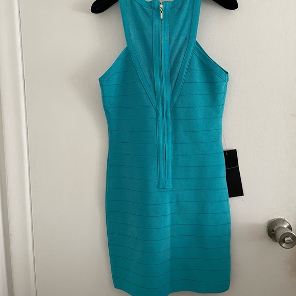 Bebe Turquoise Bandage Dress - Picture 10 of 13